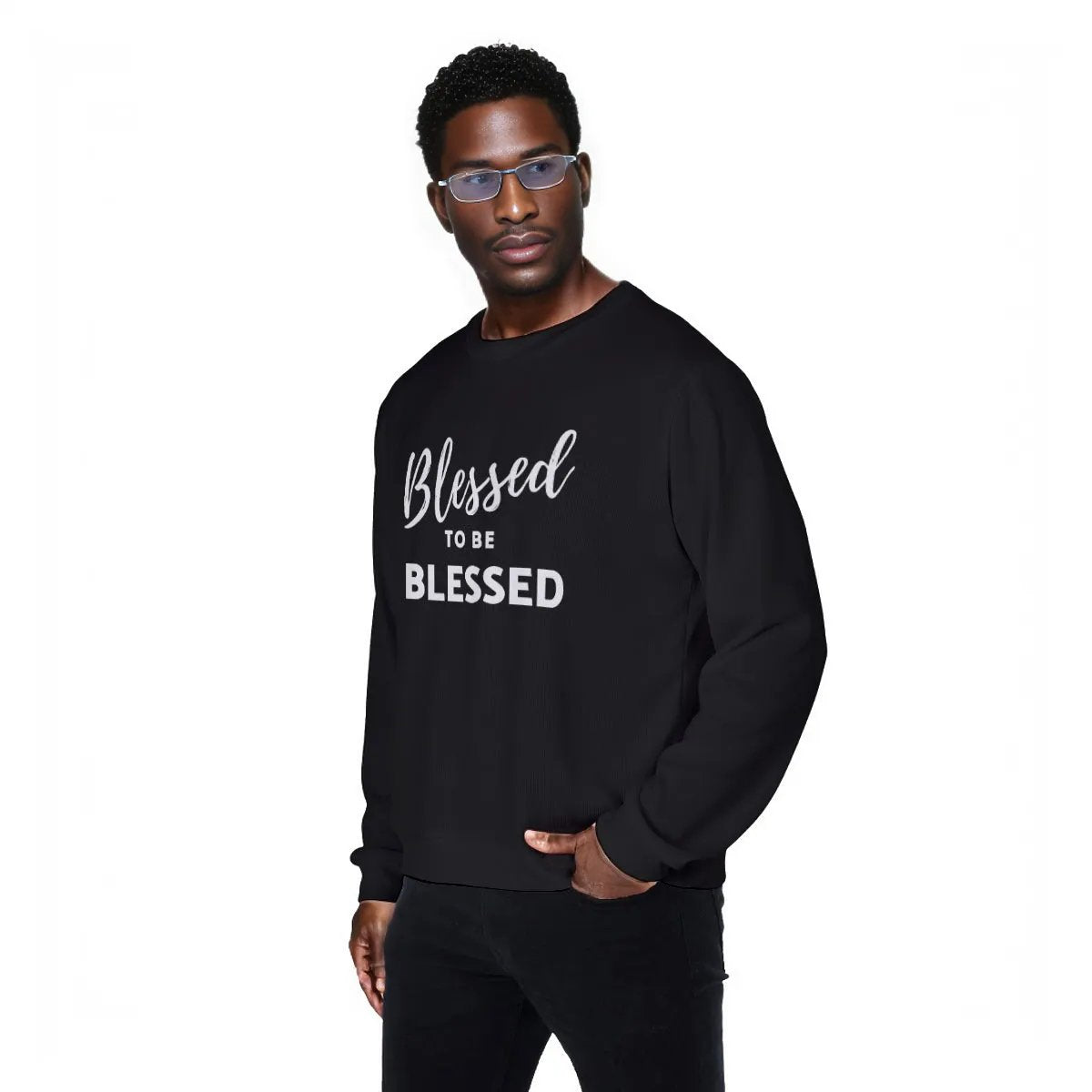 BLESSED TO BE BLESSED Black Sweater