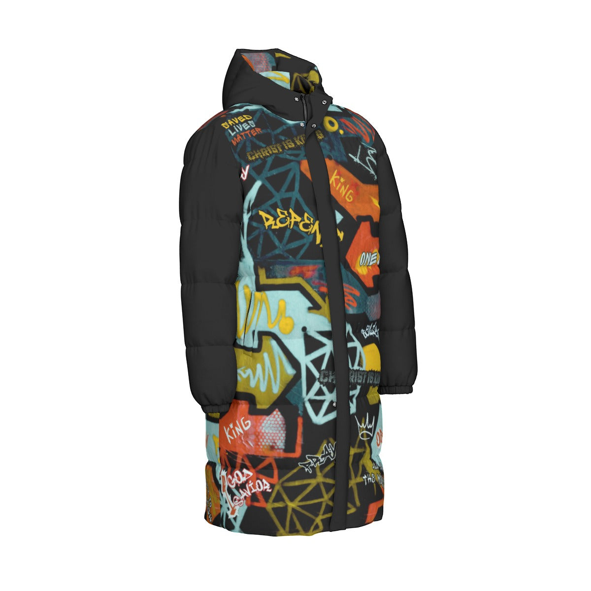 GRAFFITI GOD Long Down Jacket