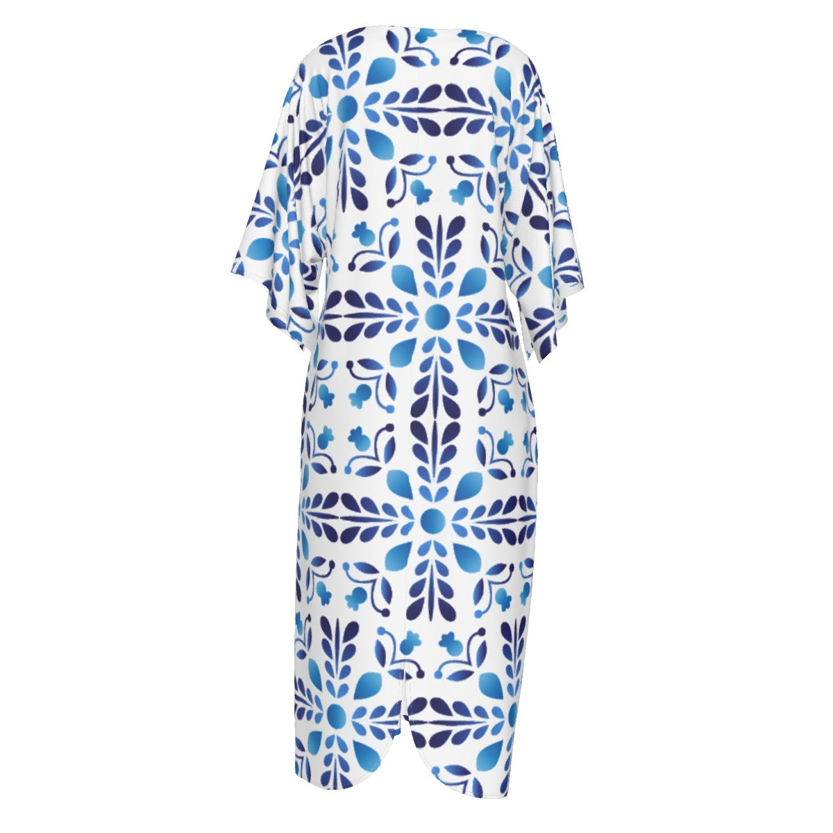 PURPOSE Jeremiah 29:11 Blue Pattern Long Dress