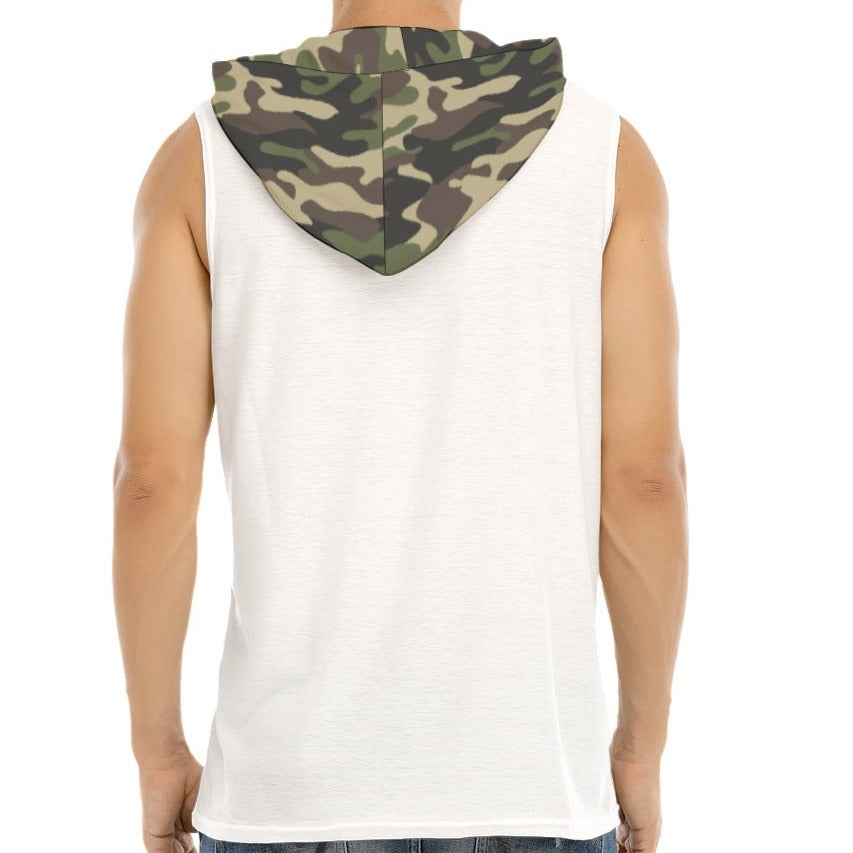 FAITH IT TIL YOU MAKE IT Camouflage Sleeveless Hoodie