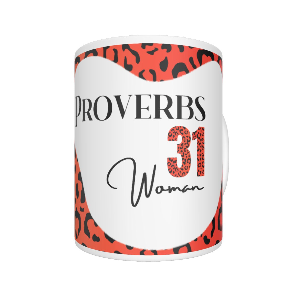 PROVERBS 31 Woman Leopard Print Mug