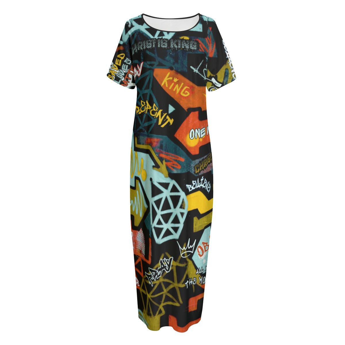 GRAFFITI GOD Long Dress with Pockets