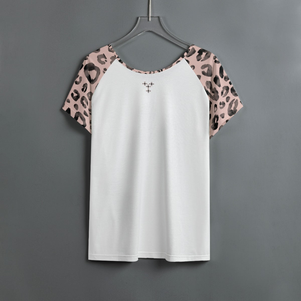 FAITH Pink Leopard Print Round Neck Shirt