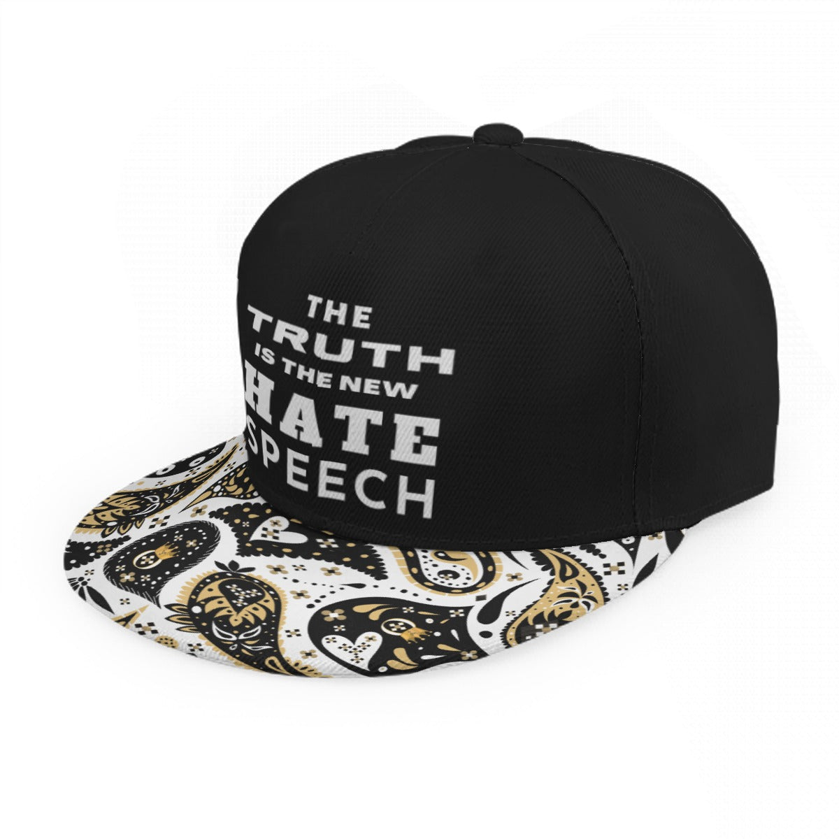 THE TRUTH IS THE NEW HATE SPEECH Flat Brim Cap - WearYnobe