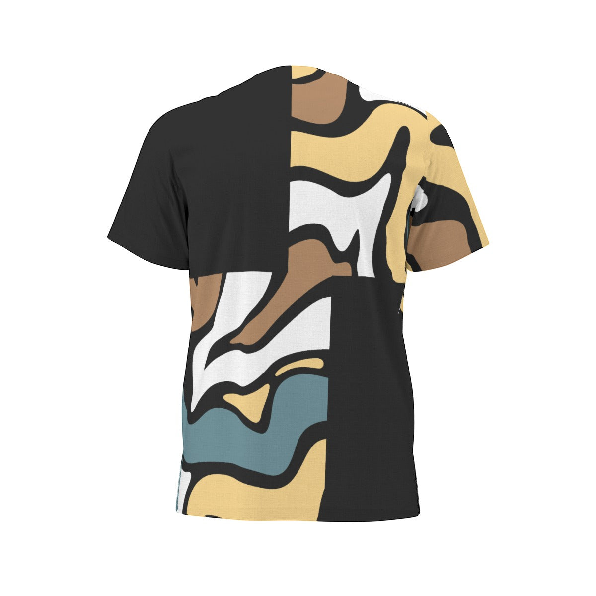 AHAYAH Abstract Block Pattern Dashiki Shirt