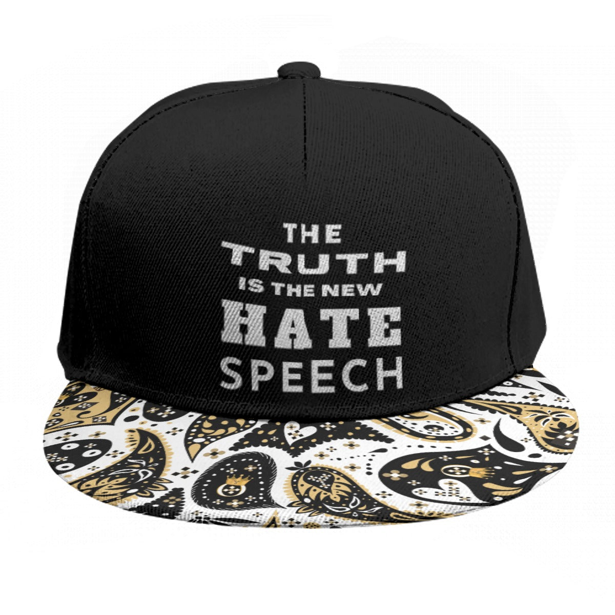 THE TRUTH IS THE NEW HATE SPEECH Flat Brim Cap - WearYnobe