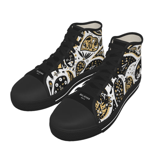 Women's Paisley BELIEVER High Top Canvas Chucks