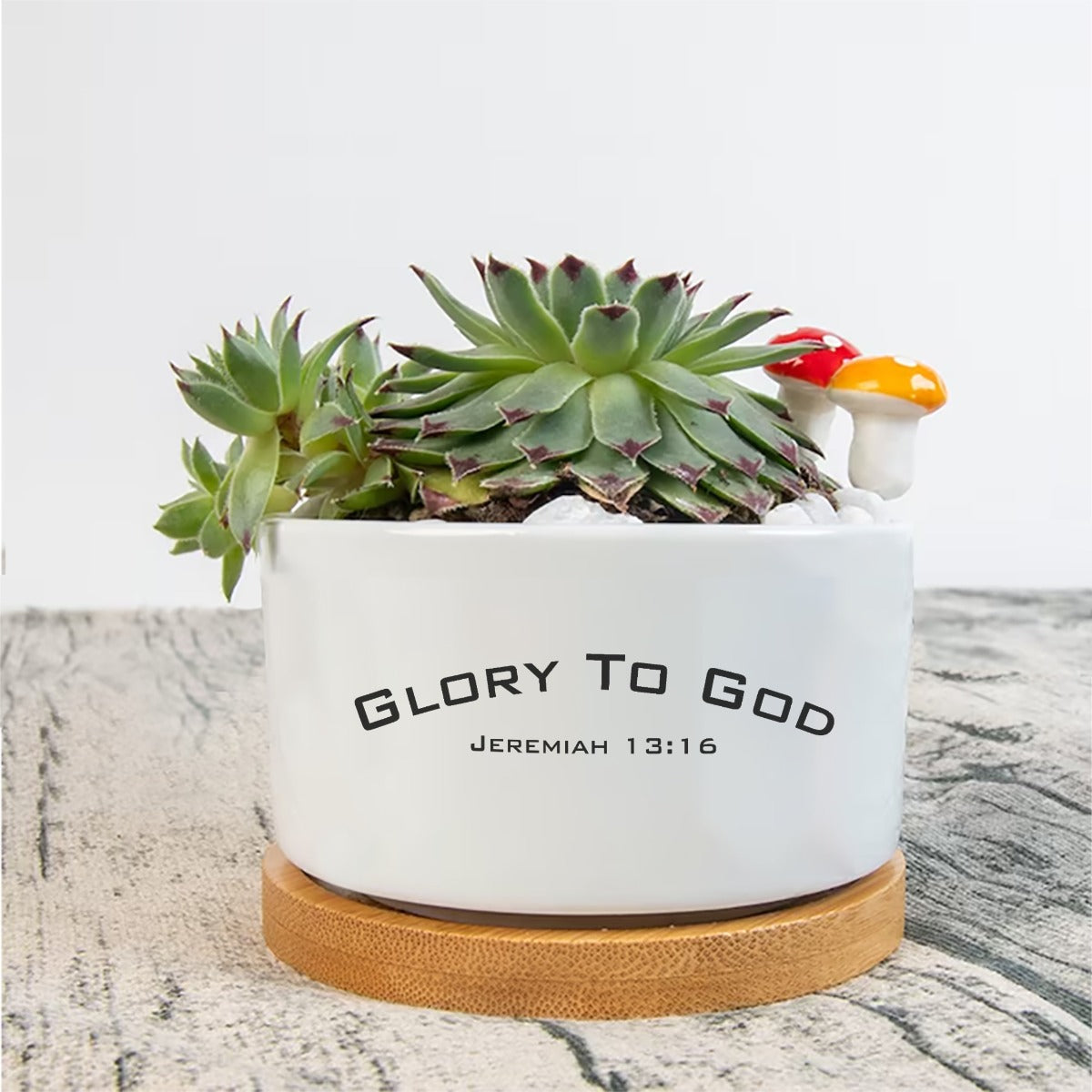 GLORY TO GOD Flower Pot