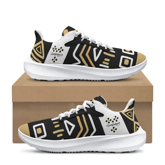 GODFIDENT Ethnic Pattern Print Running Shoes