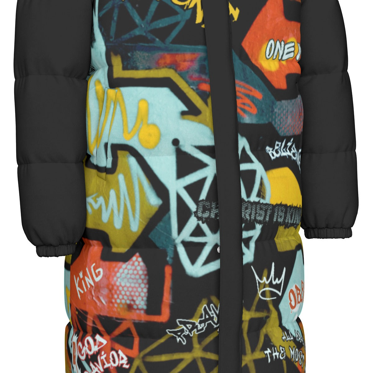 GRAFFITI GOD Long Down Jacket