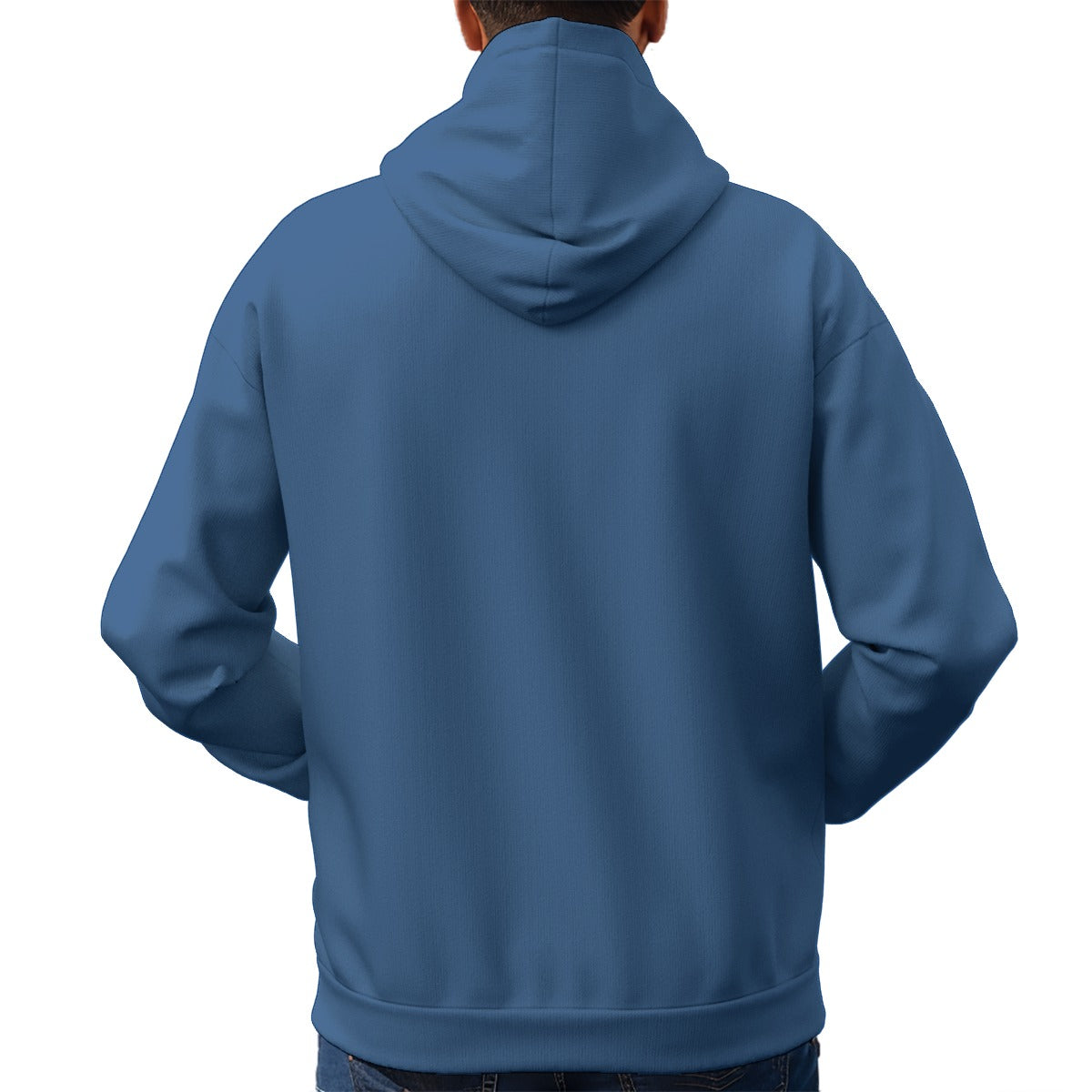 KING OF JUDAH HEARTS CARD DESIGN Blue Unisex Fleece Pullover Hoodie