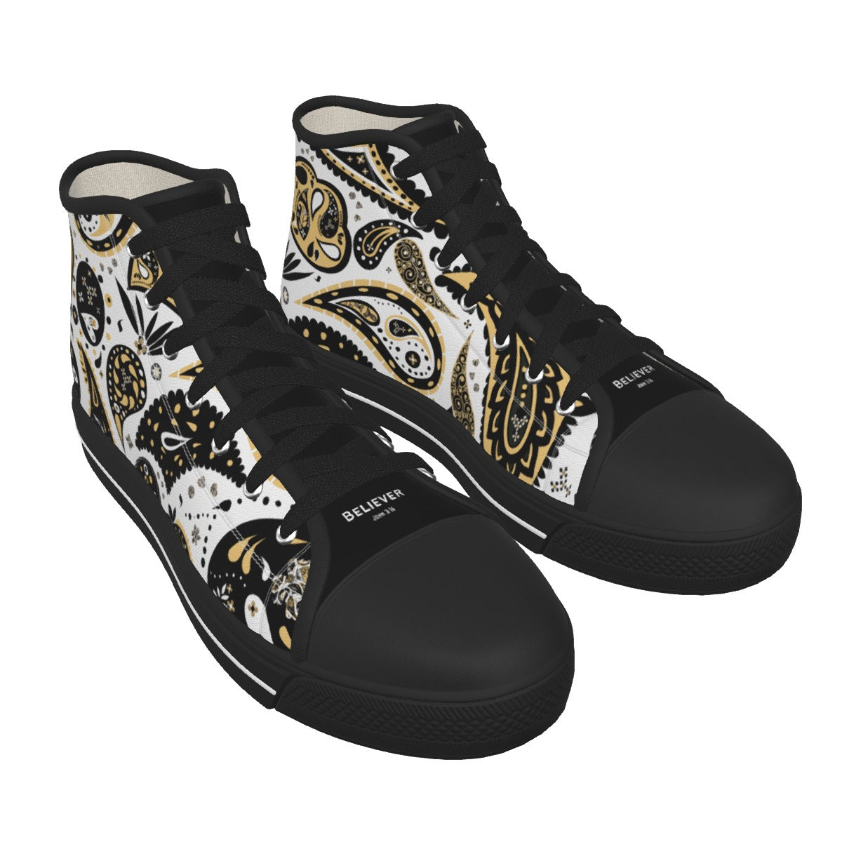 Women's Paisley BELIEVER High Top Canvas Chucks