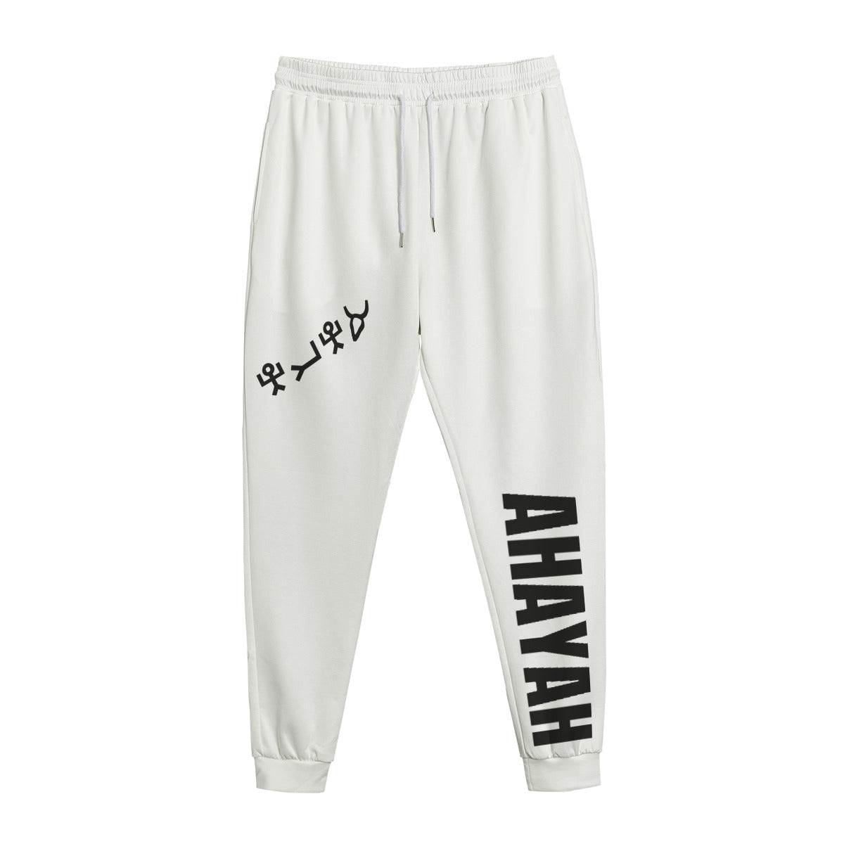 AHAYAH White / Black Sweatpants