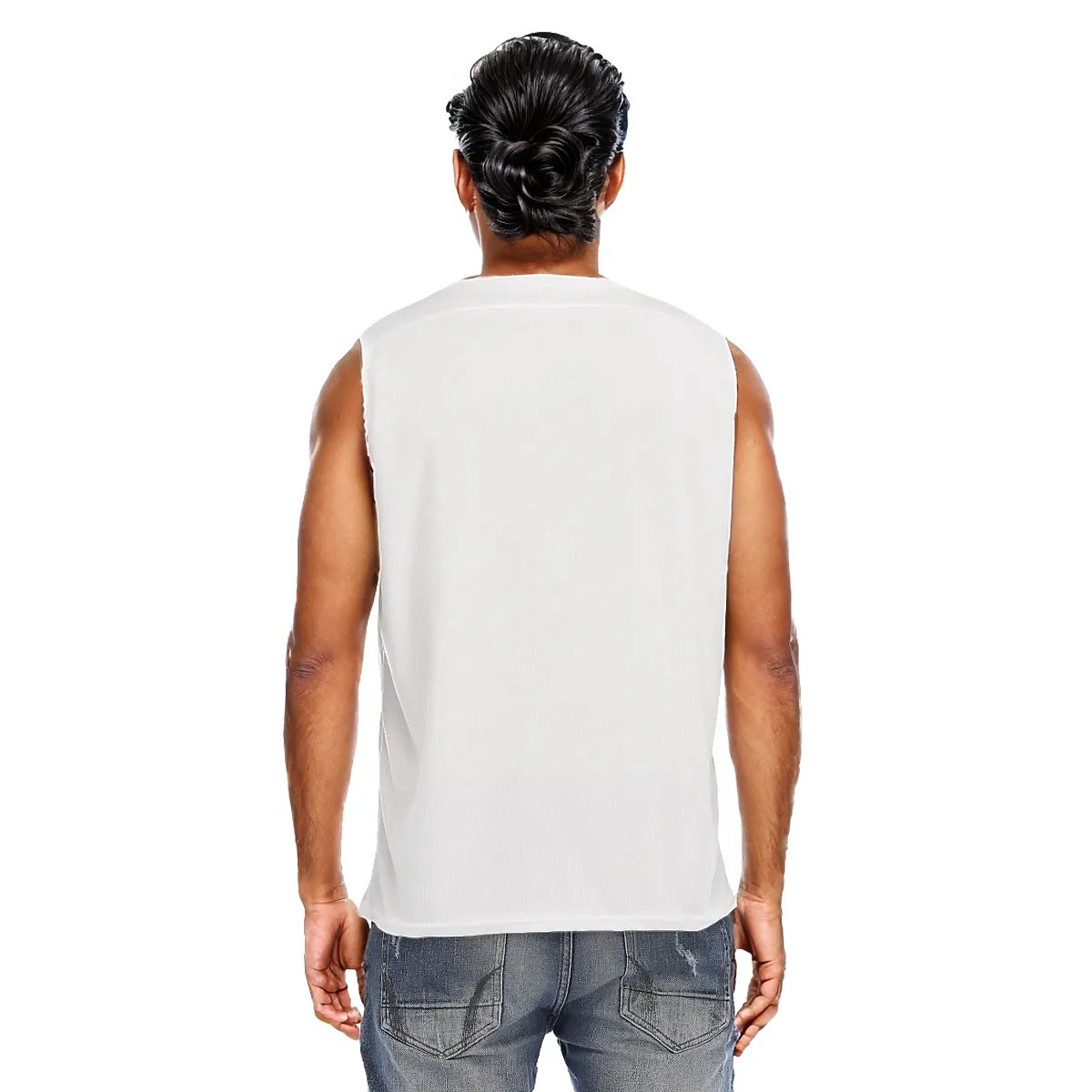 BLESSED TO BE BLESSED White O Neck Sleeveless T Shirt