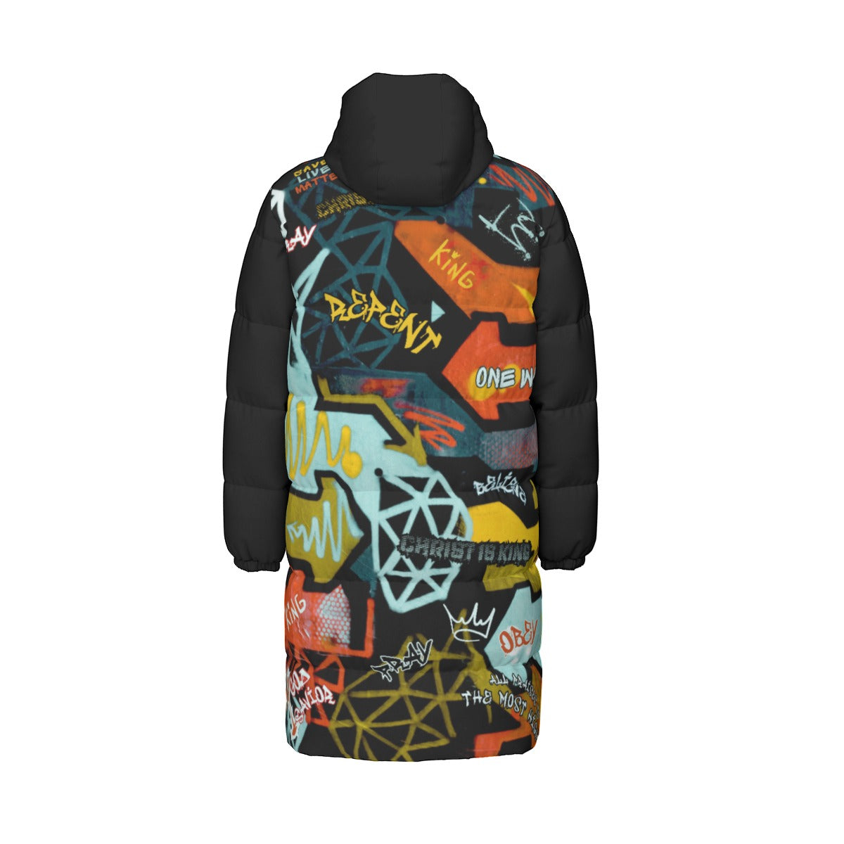 GRAFFITI GOD Long Down Jacket