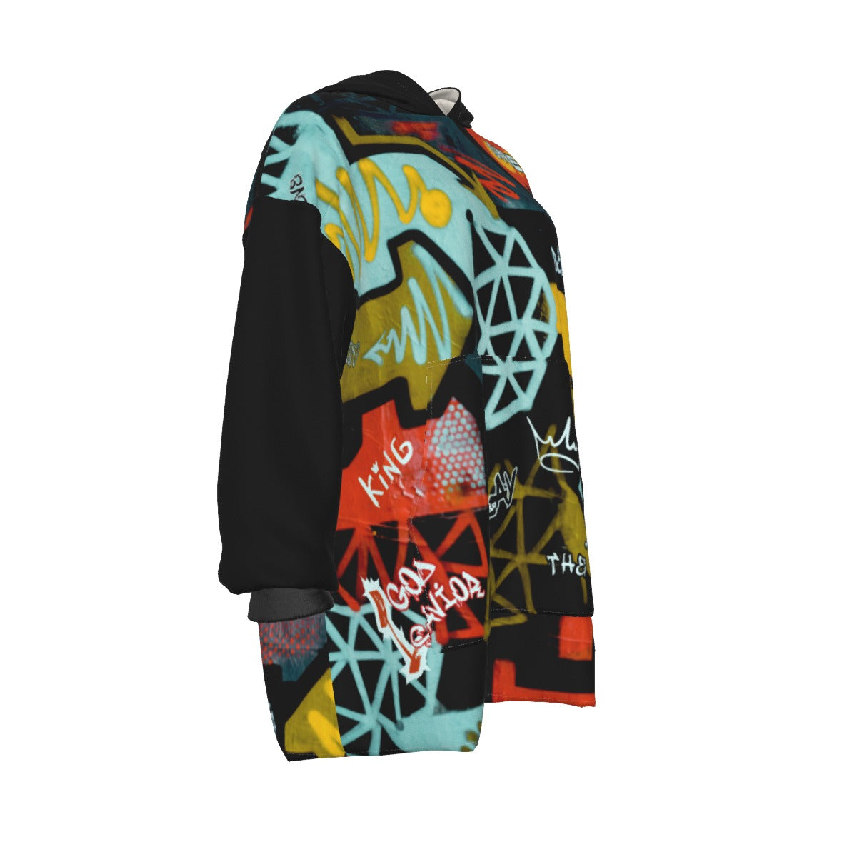 GRAFFITI GOD Sherpa Fleece Hoodie Blanket