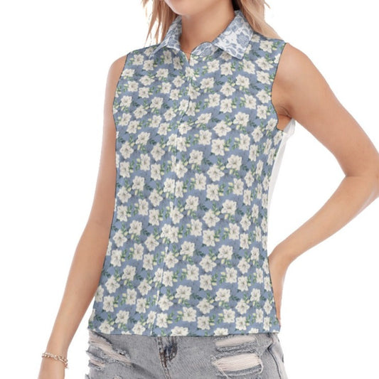 PRAY Without Ceasing Floral Sleeveless Shirt