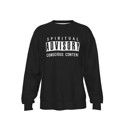 SPIRITUAL ADVISORY CONSCIOUS CONTENT Black Sweater