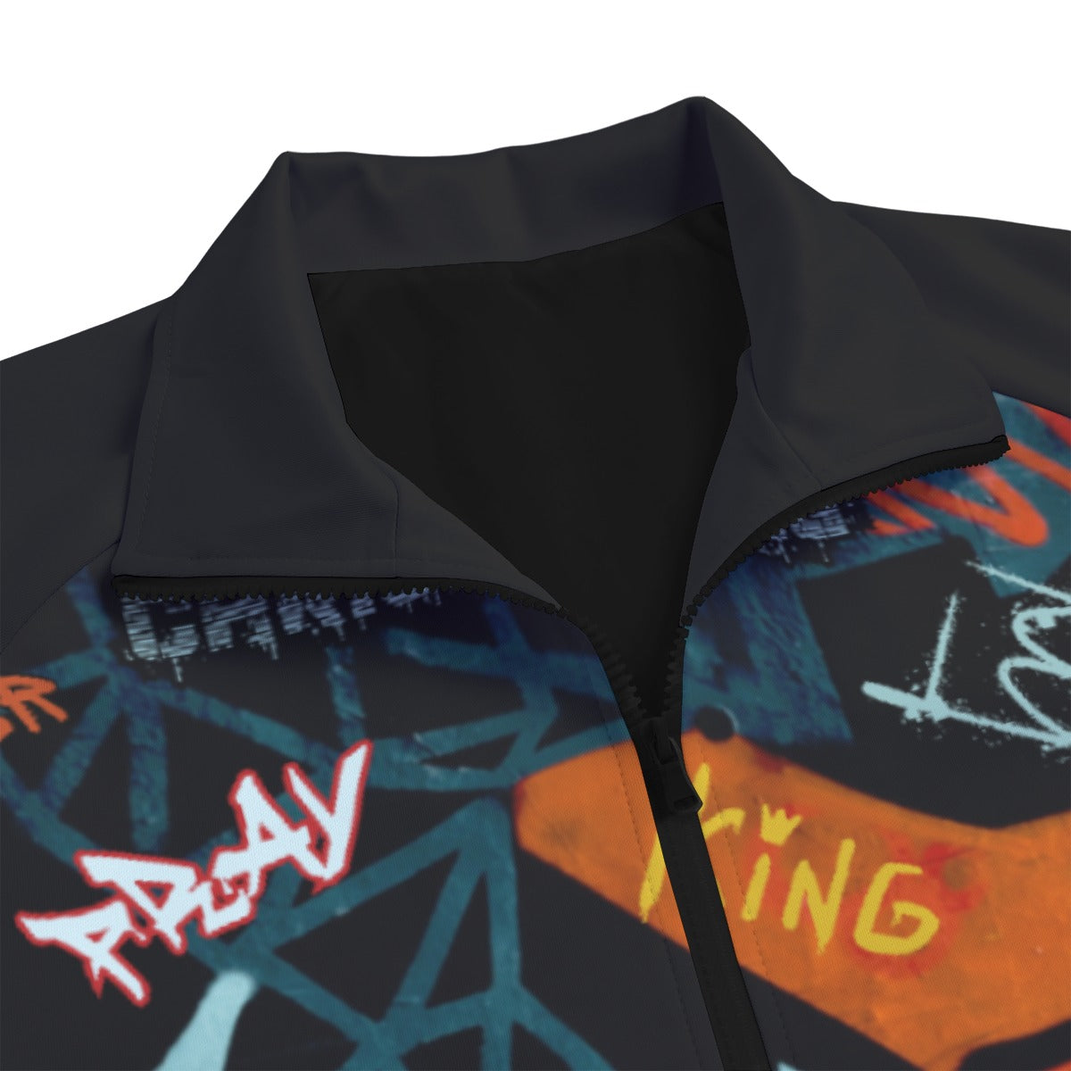 GRAFFITI GOD Unisex Stand Up Collar Jacket