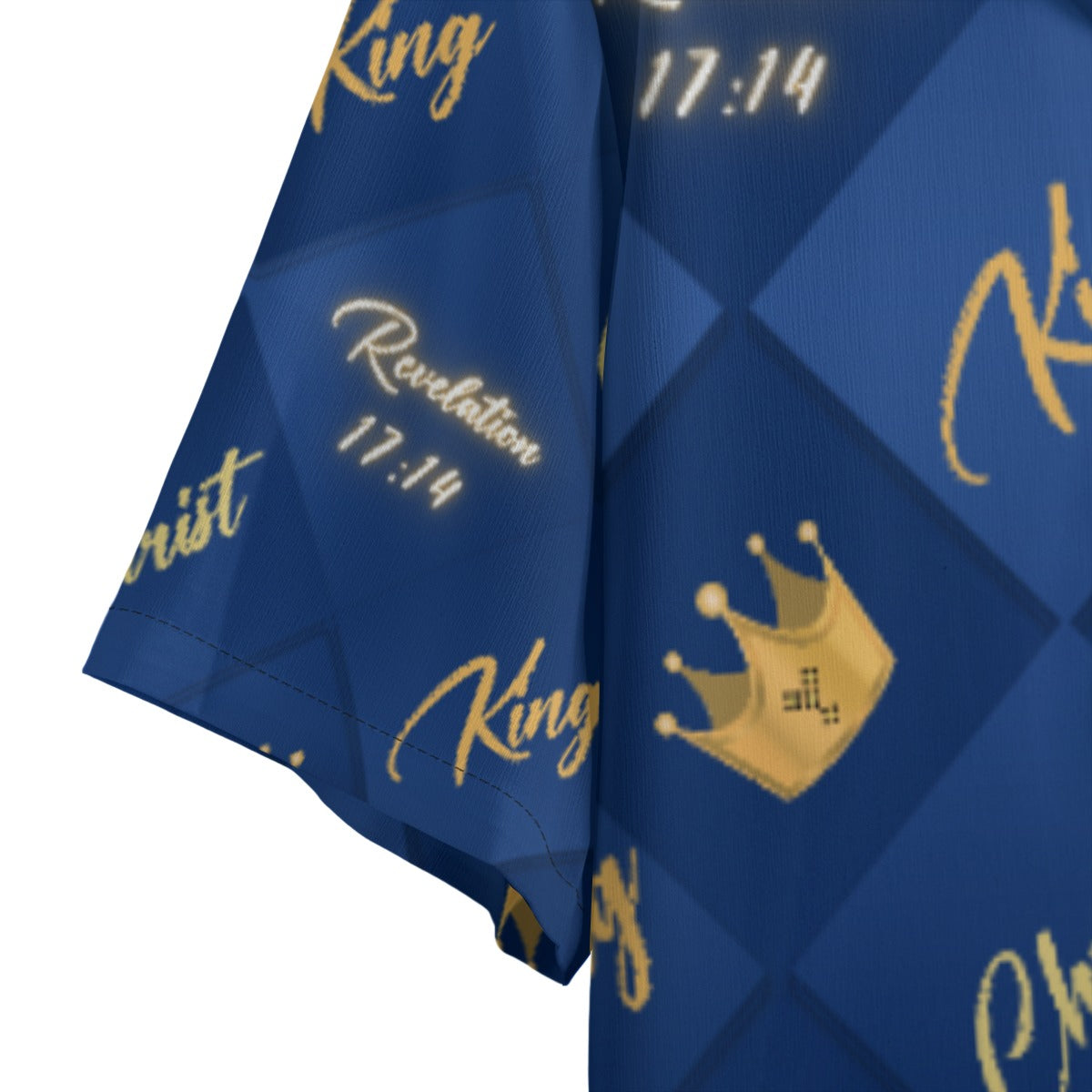 KING CHRIST Revelation 17:14 Crown Pattern Hawaiian Shirt