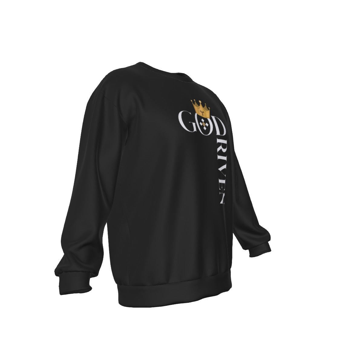 GOD DRIVEN Round Neck Long Sleeve Sweatshirt