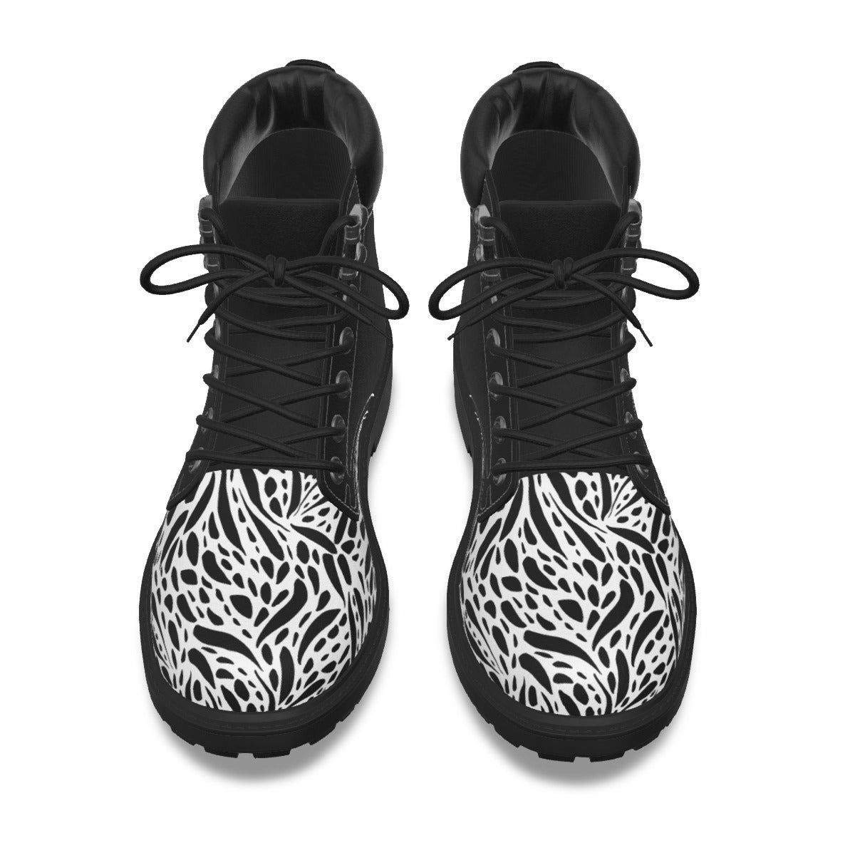 PROVERBS 31 Woman Black White Short Boots