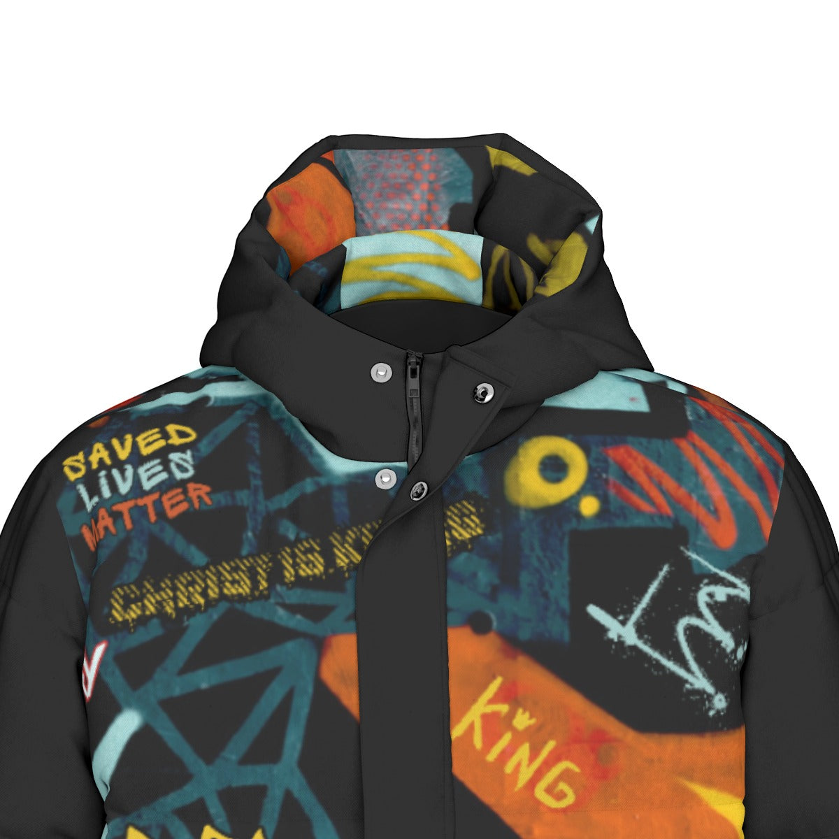 GRAFFITI GOD Long Down Jacket