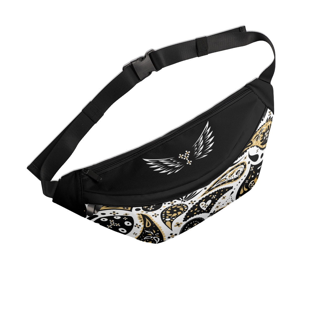 Paisley Fanny Triple Zipper Closure Waist Pack Bag - WearYnobe