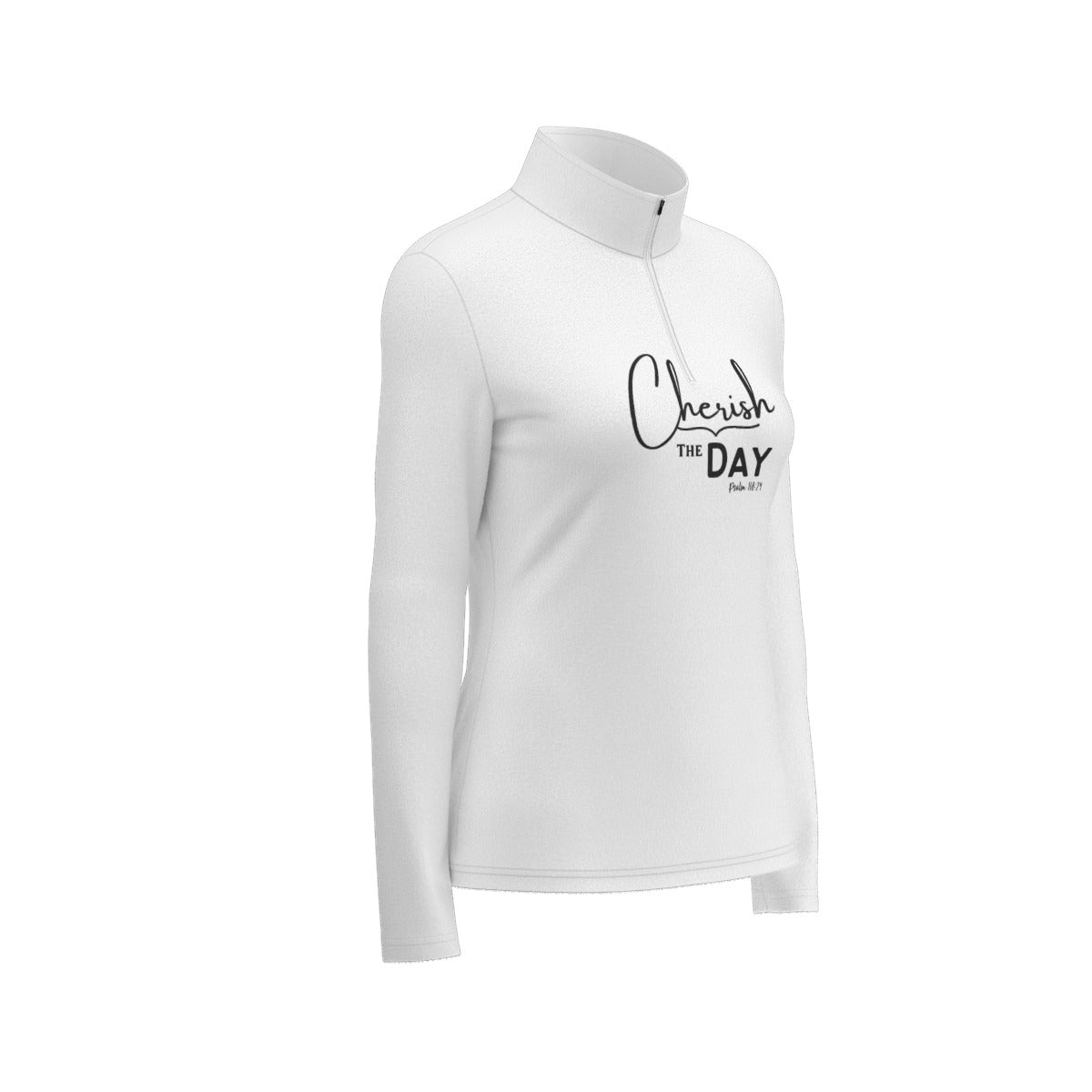 Women's CHERISH THE DAY Sports Collar Long Sleeve Jersey Shirt