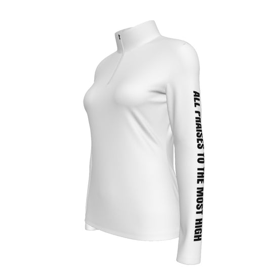 Women's ALL PRAISES TO THE MOST HIGH Sleeve Sports Collar Long Sleeve Jersey Shirt