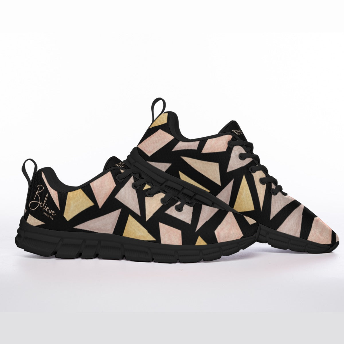 BELIEVE Abstract Pattern Sports Shoes