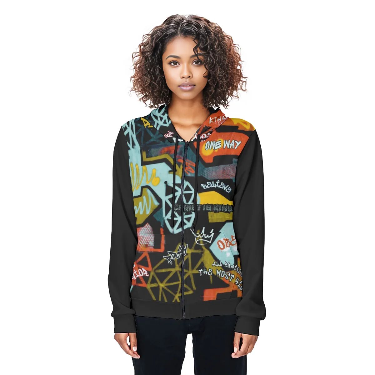 GRAFFITI GOD Zip Up Hoodie