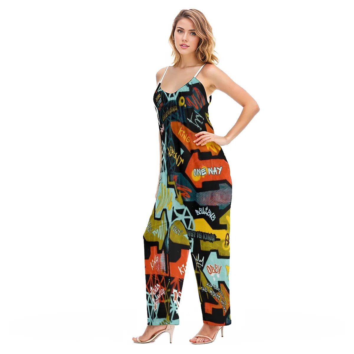 GRAFFITI GOD Loose Cami Jumpsuit