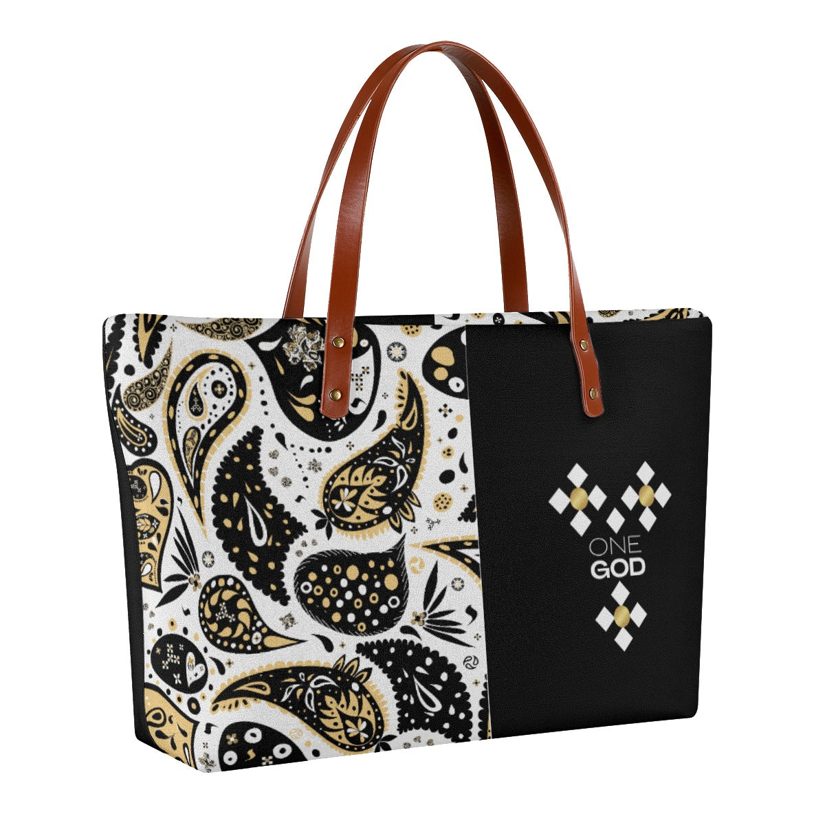 ONE GOD Paisley Cloth Tote Bag