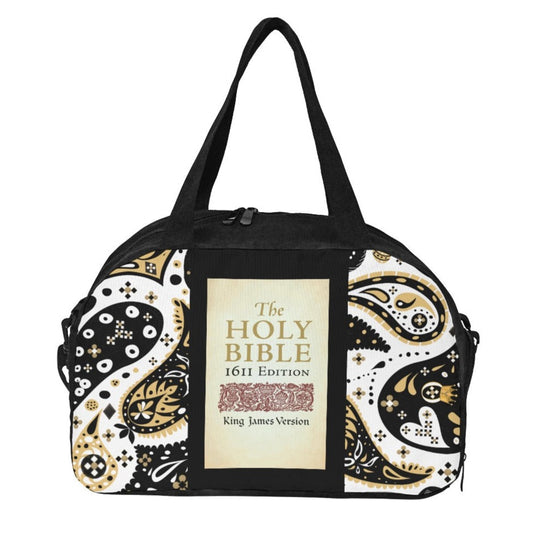 PAISLEY KING JAMES 1611 BIBLE PRINT TRAVEL BAG