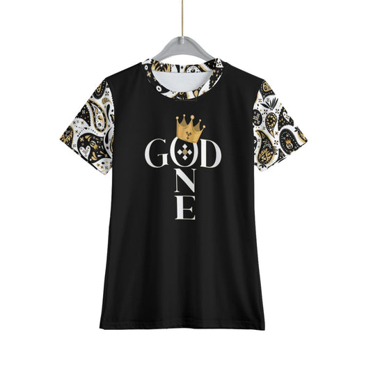 ONE GOD Paisley Sleeve Kid's T Shirt