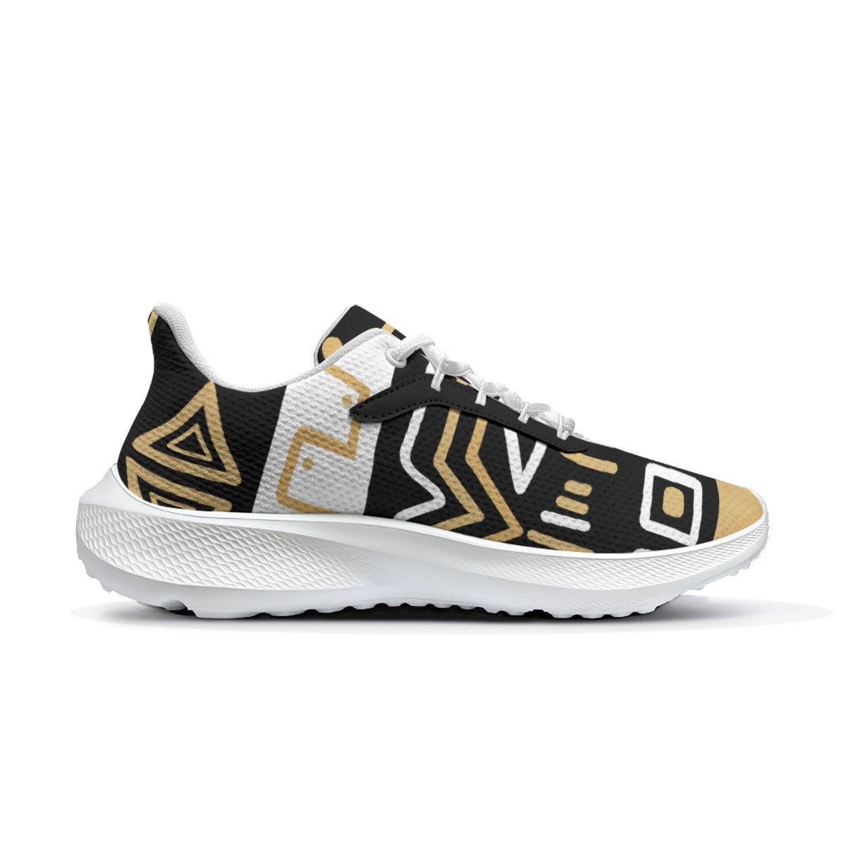 GODFIDENT Ethnic Pattern Print Running Shoes