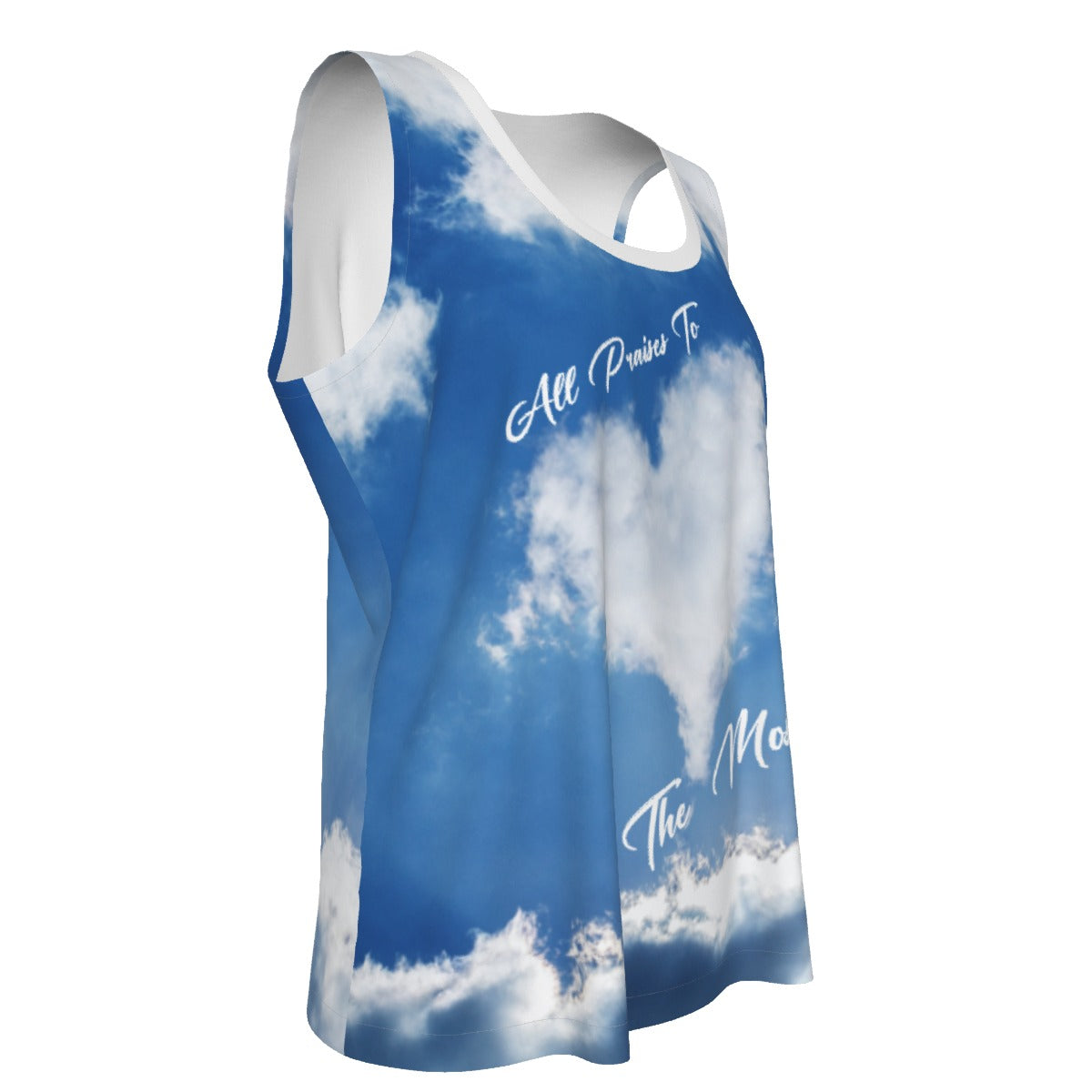 ALL PRAISES TO THE MOST HIGH Cloud Print Sports Tank Top