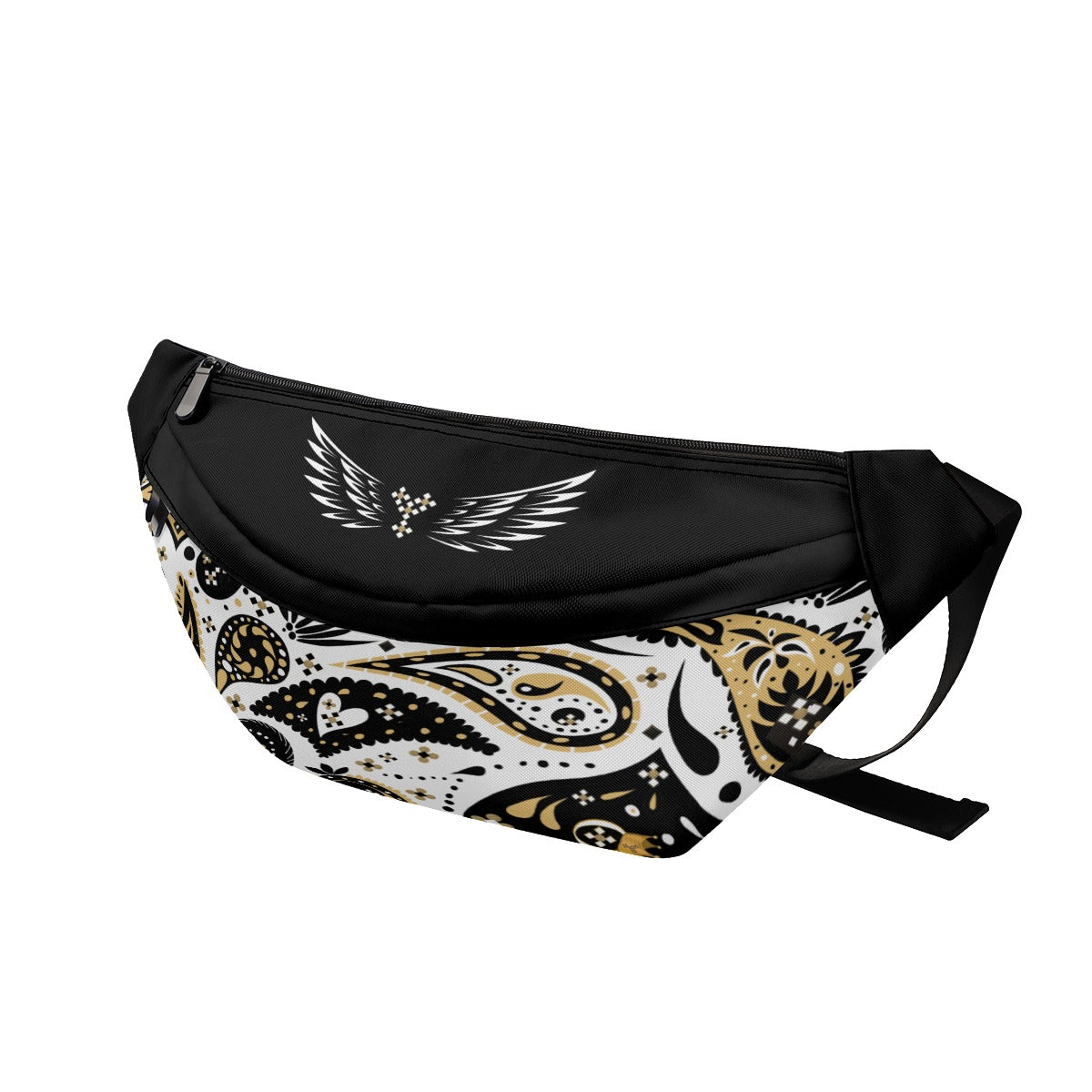 Paisley Fanny Triple Zipper Closure Waist Pack Bag - WearYnobe