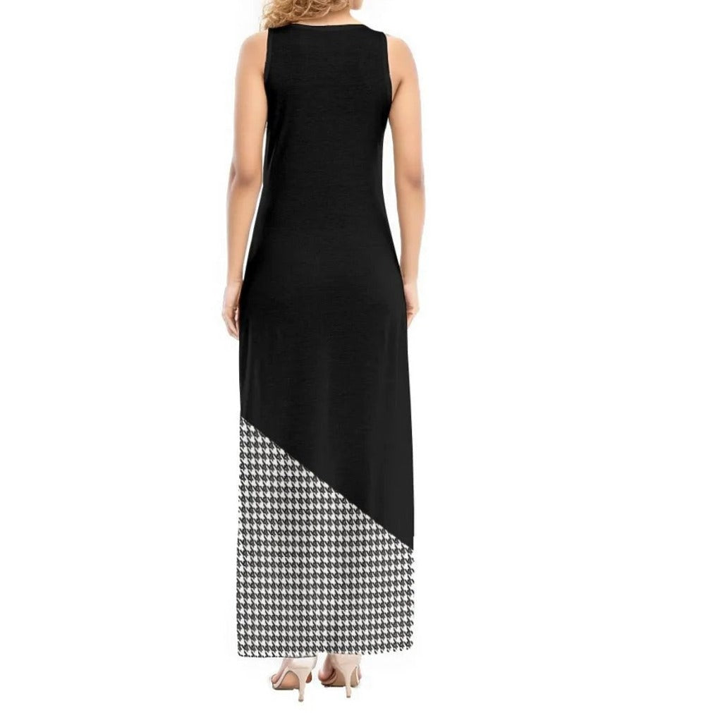 OBEDIENCE Houndstooth Sleeveless Dress