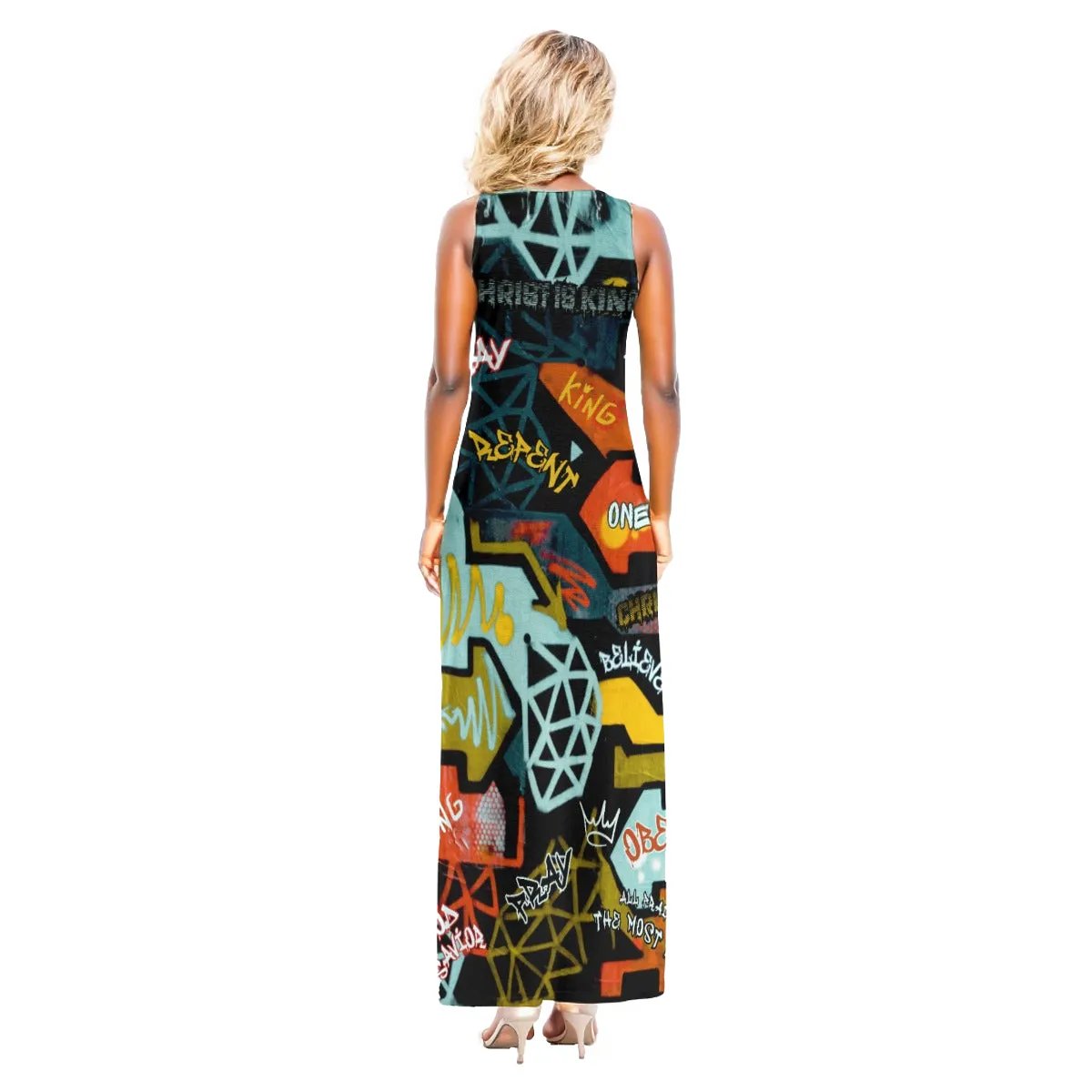 GRAFFITI GOD Long Sleeveless Dress