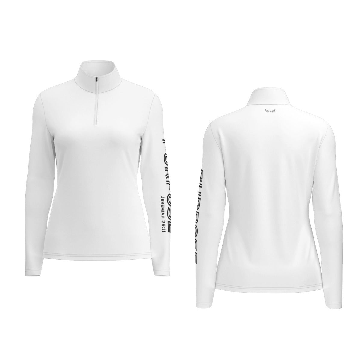 Women's PURPOSE Jeremiah 29:11 Sports Collar Long Sleeve Jersey Shirt