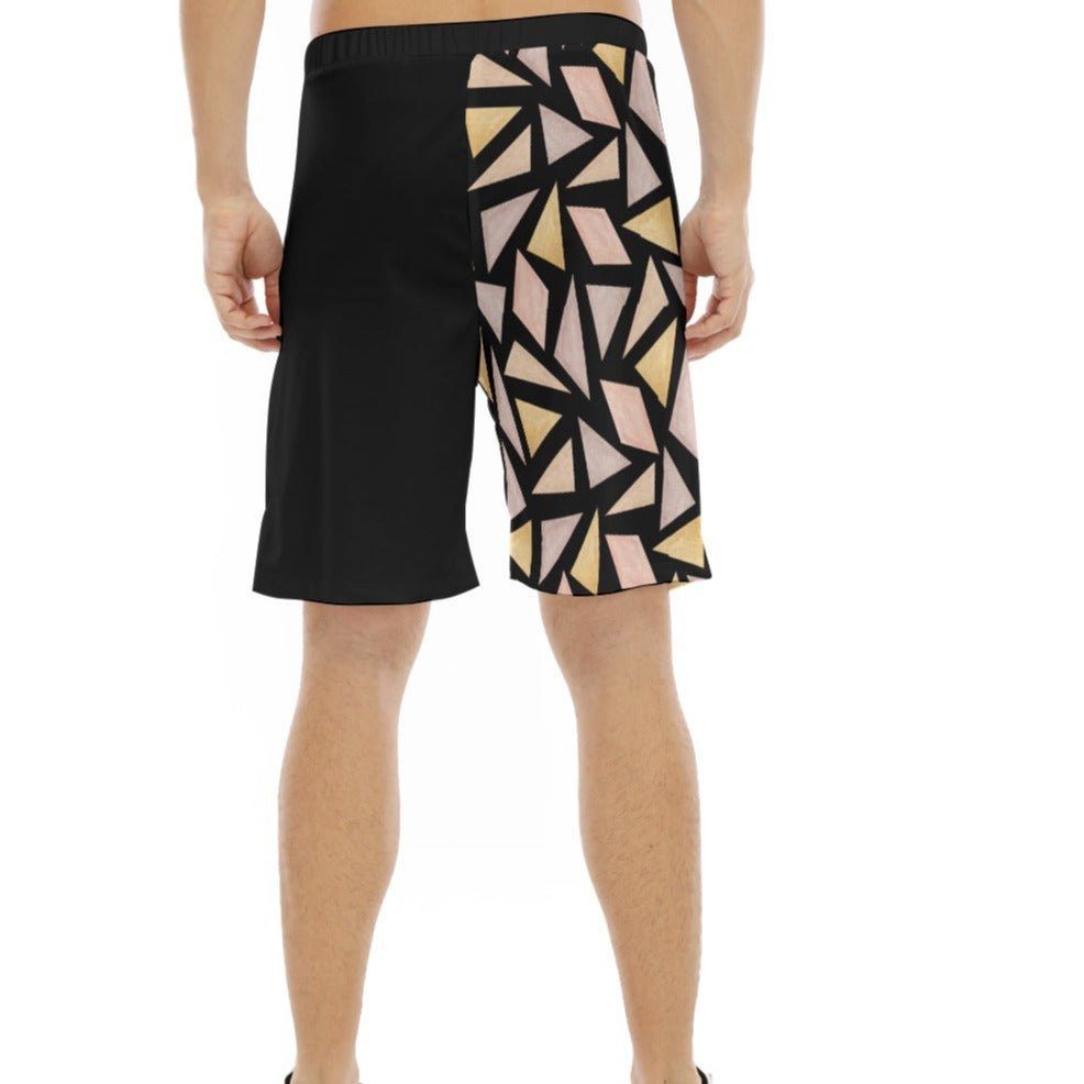 BELIEVE Abstract Pattern Flat knee Shorts