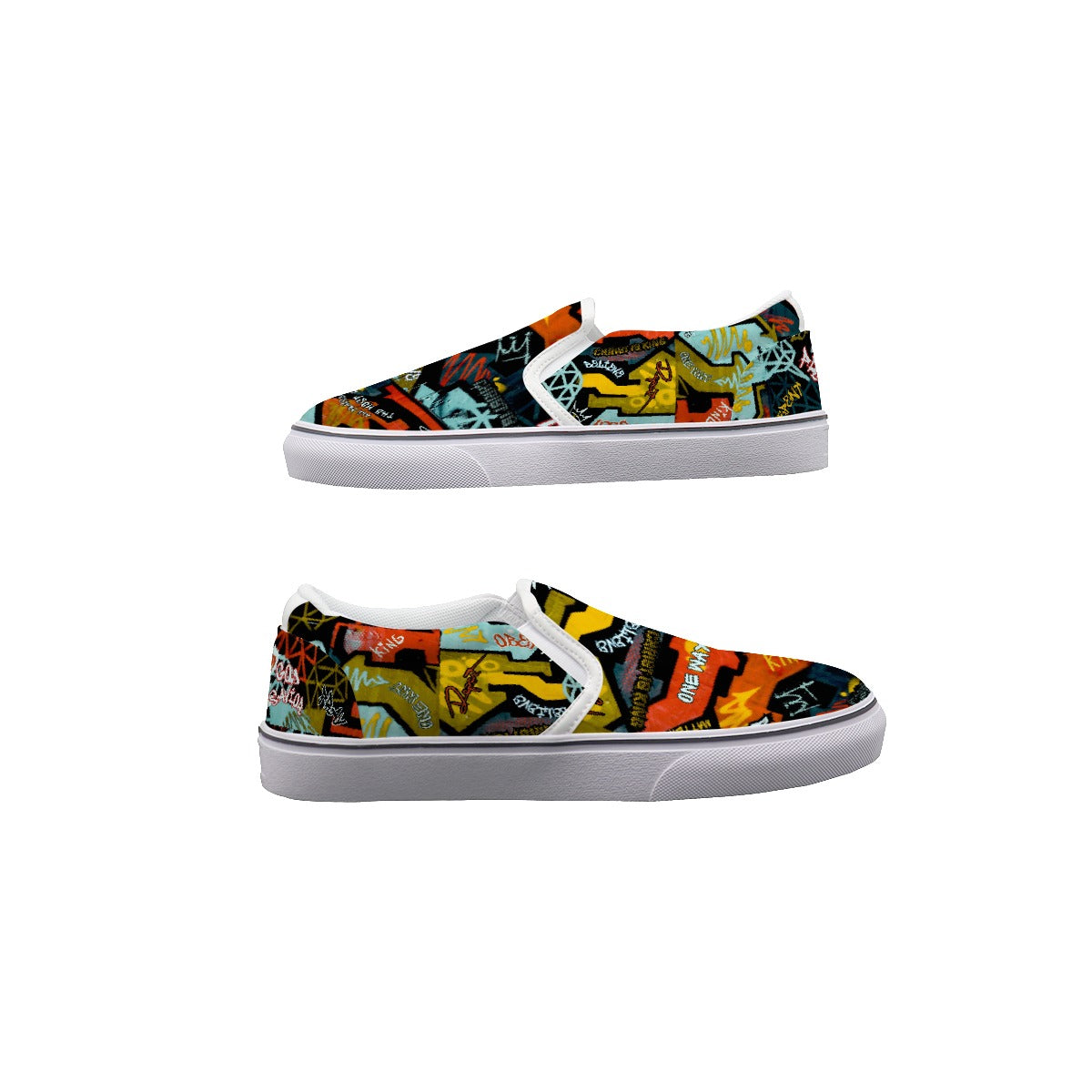 KIDS GRAFFITI GOD Slip On Sneakers