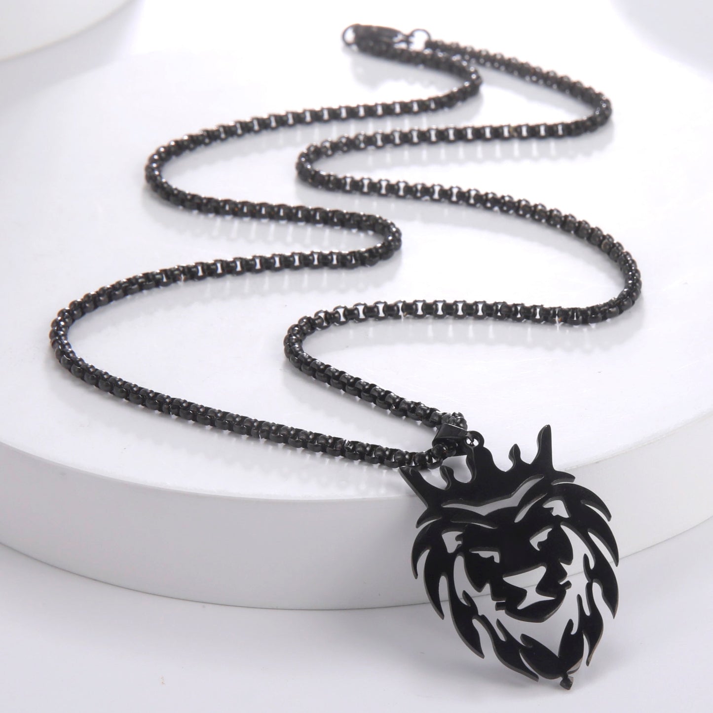 Crowned King Lion Necklace