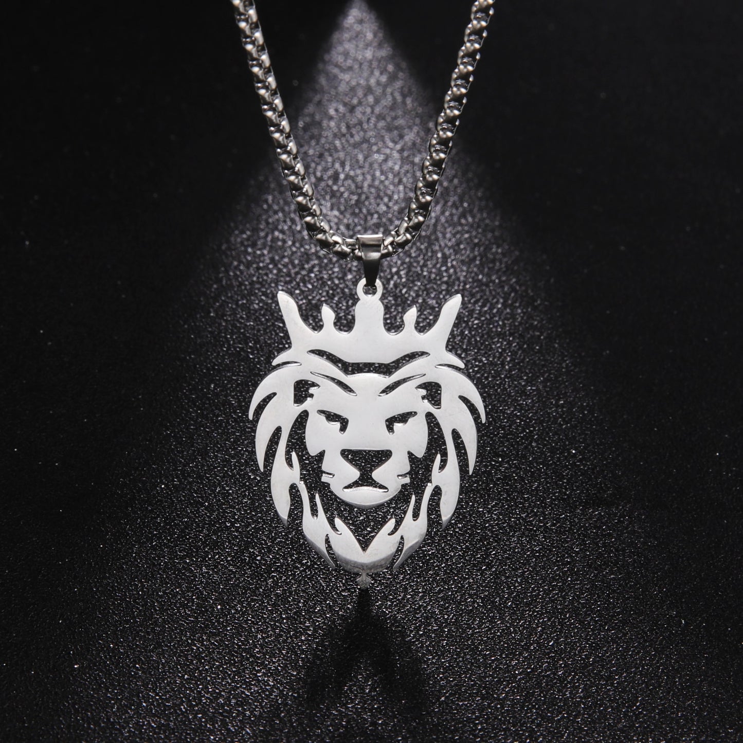 Crowned King Lion Necklace