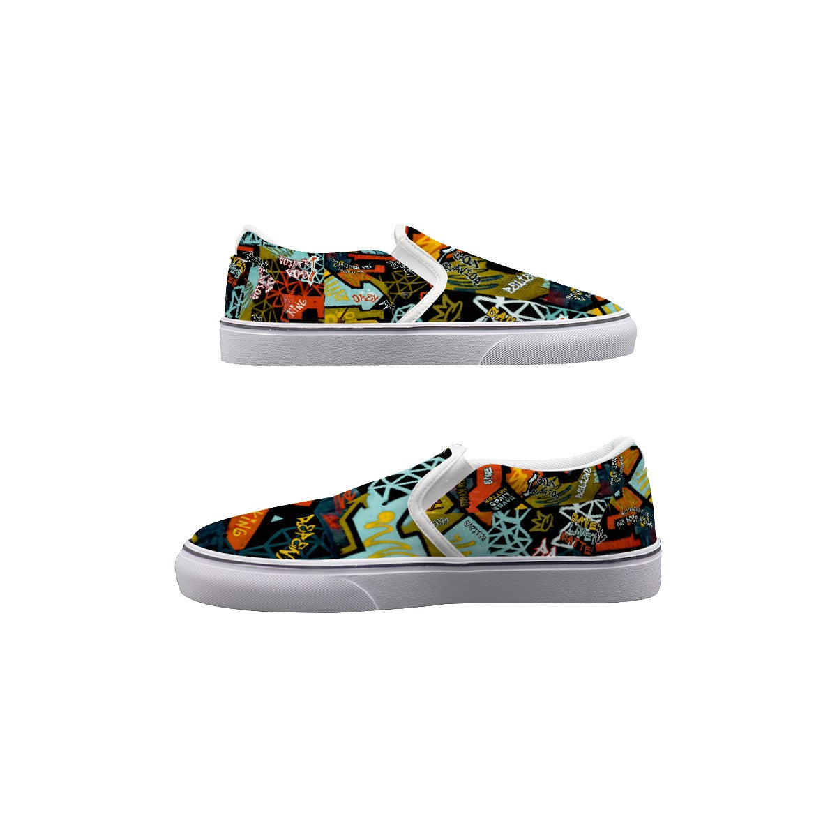 KIDS GRAFFITI GOD Slip On Sneakers