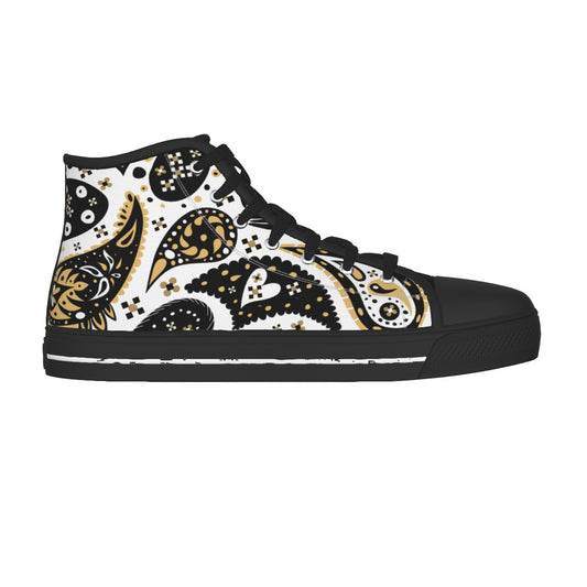 Paisley High Top Canvas Chucks